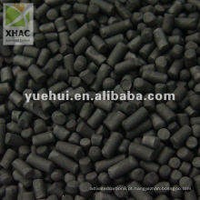 Carvão ativado à base de carvão cilíndrico de 4,0 mm de baixo teor de cinza para purificação de ar DK40